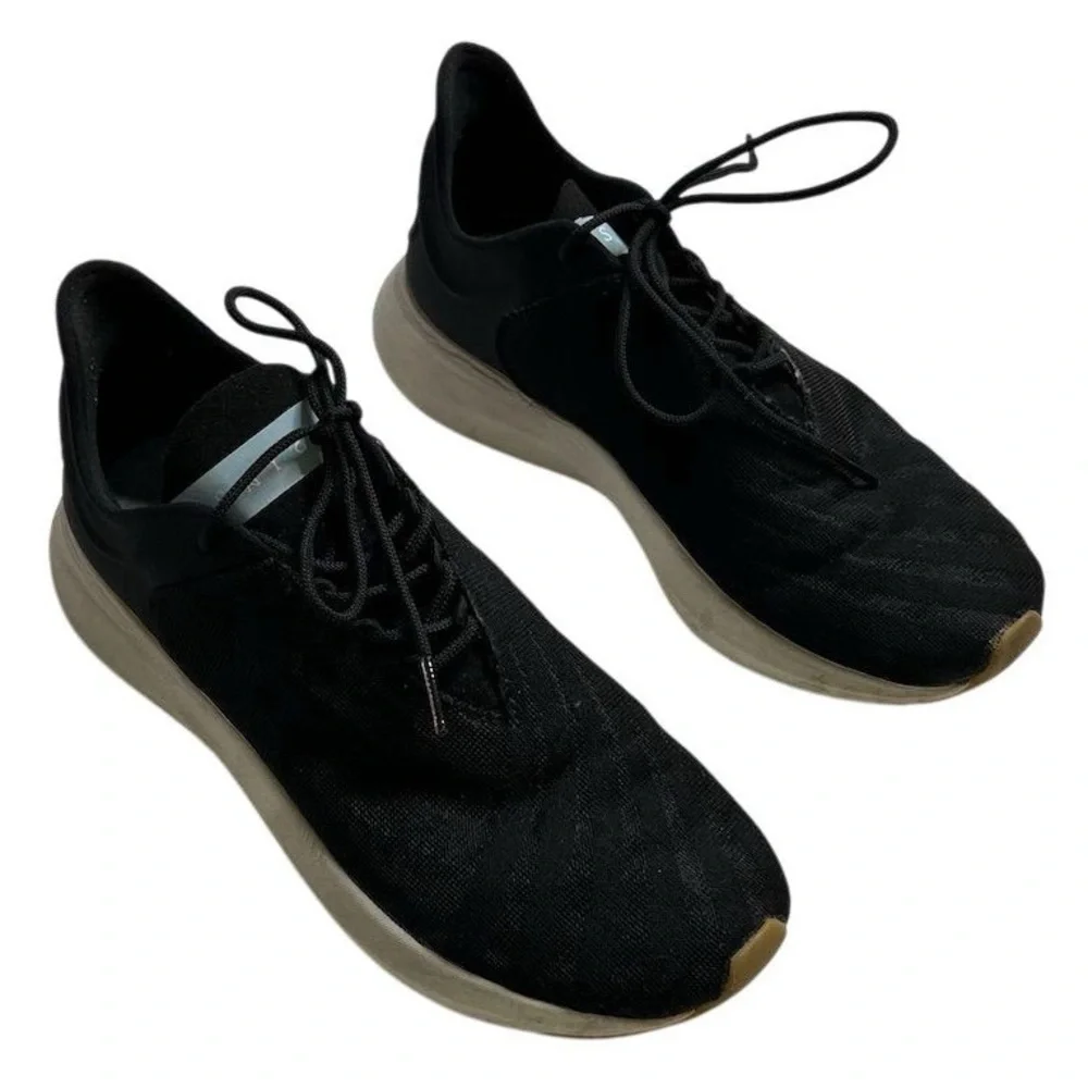 Saysh One Women's Black Sneakers Size 6 Lightweight Casual Shoes